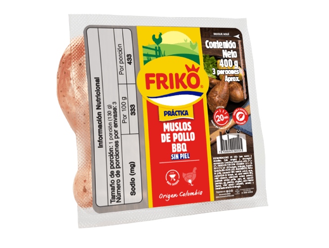 Muslos de pollo BBQ Friko